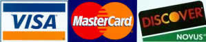 Image We accept Visa, Mastercard and Discover